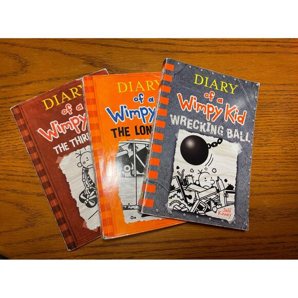 Diary of a wimpy kid- 3 books in total good condition soft back - Picture 1 of 9